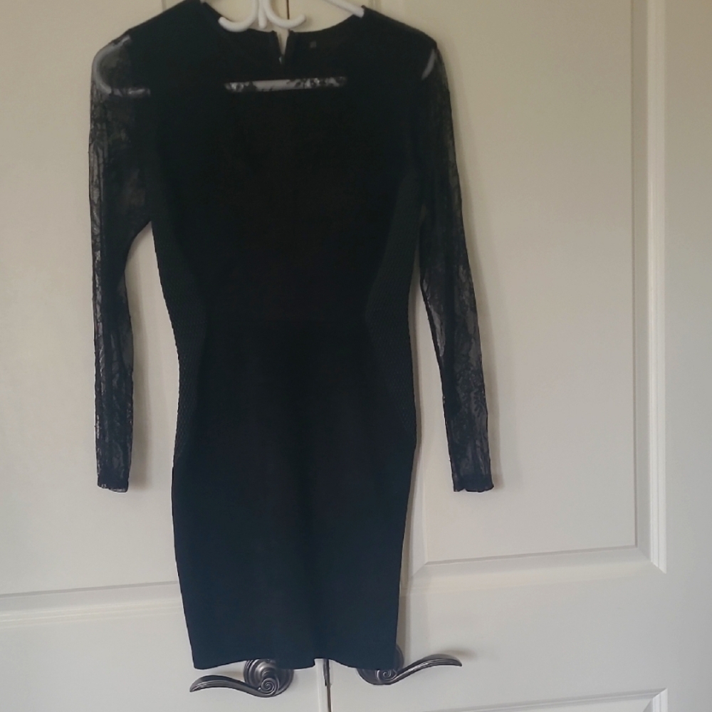 Elegant Black Lace Dress
